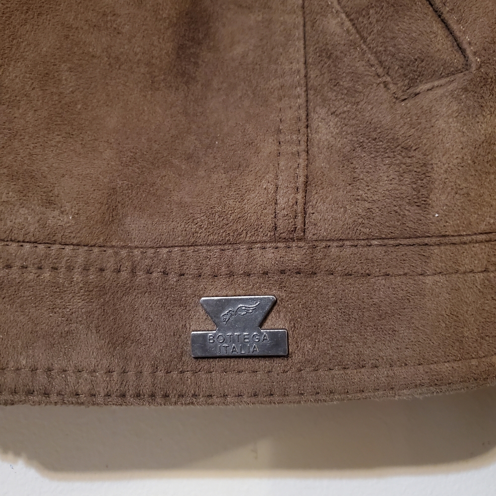 Bottega Italia Venezia Men's Genuine Suede Jacket Large EUC Luxury - Picture 2 of 5